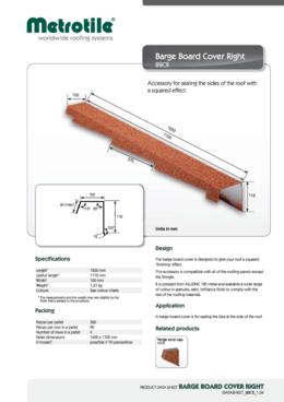 M030 Gavlbeslag t/mur højre